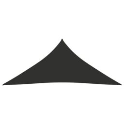 Berkfield Home Sunshade Sail Oxford Fabric Triangular 4x4x4 m Anthracite in Black - thumbnail 2