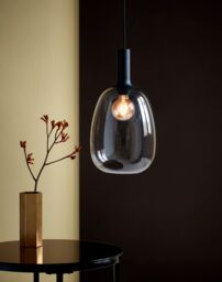 Nordlux Modern Indoor Pendant Light Black Glass E27 Hand Blown - Mains Powered, IP20 - thumbnail 4