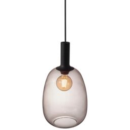 Nordlux Modern Indoor Pendant Light Black Glass E27 Hand Blown - Mains Powered, IP20 - thumbnail 2
