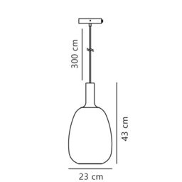 Nordlux Modern Indoor Pendant Light Black Glass E27 Hand Blown - Mains Powered, IP20 - thumbnail 8