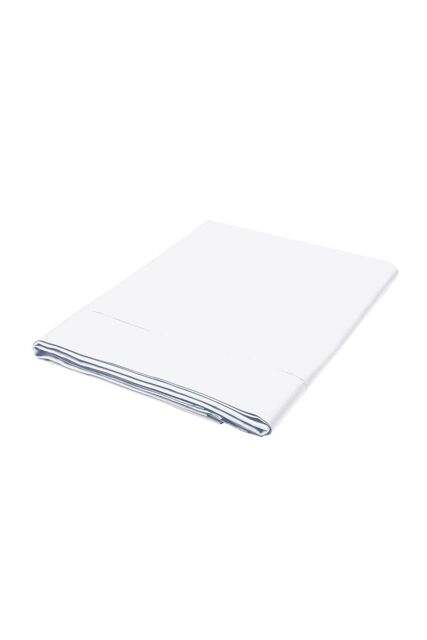 1951 'Luxury 1000 Thread Count' Egyptian Cotton Flat Sheet in White - Size: Super King Flat - image 1