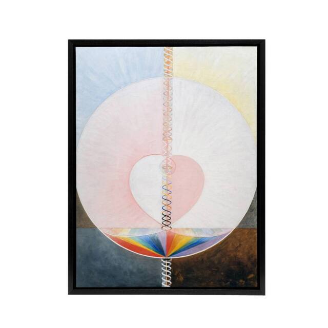 "Artery8 Hilma Af Klint Group Ix Uw No 25 The Dove Framed Canvas Wall Art Print - Size: W12"" x H16""" - image 1