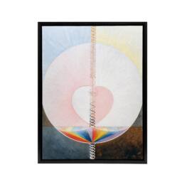"Artery8 Hilma Af Klint Group Ix Uw No 25 The Dove Framed Canvas Wall Art Print - Size: W12"" x H16""" - thumbnail 1