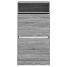 Berkfield Home Shoe Cabinet Grey Sonoma 60x34x116 Engineered Wood - thumbnail 5