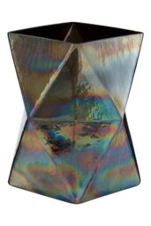 Orsina Rambia Large Oil Slick Glass Candle Holder - thumbnail 4