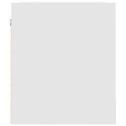Berkfield Home Wall-Mounted Bedside Cabinet White 38x34x40 cm - Size: 38 x 34 x 40 cm - thumbnail 7