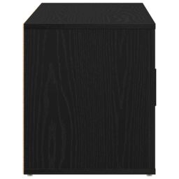 Berkfield Home TV Cabinet Black Oak 100x35x40 cm Engineered Wood - Size: 100 x 35 x 40 cm - thumbnail 7