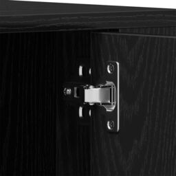 Berkfield Home TV Cabinet Black Oak 100x35x40 cm Engineered Wood - Size: 100 x 35 x 40 cm - thumbnail 9