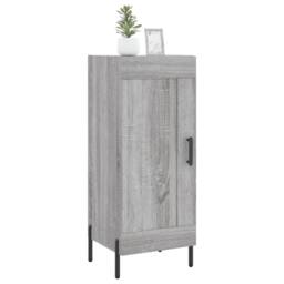 Berkfield Home Sideboard Grey Sonoma 34.5x34x90 cm Engineered Wood - thumbnail 1