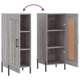 Berkfield Home Sideboard Grey Sonoma 34.5x34x90 cm Engineered Wood - thumbnail 9