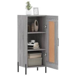 Berkfield Home Sideboard Grey Sonoma 34.5x34x90 cm Engineered Wood - thumbnail 4