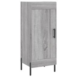 Berkfield Home Sideboard Grey Sonoma 34.5x34x90 cm Engineered Wood - thumbnail 3