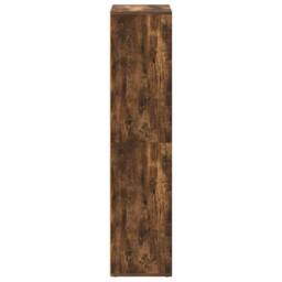 Berkfield Home Classic Book Cabinet/Sideboard Smoked Oak 66x30x130 cm Engineered Wood in Brown - Size: 66 x 30 x 130 cm - thumbnail 9