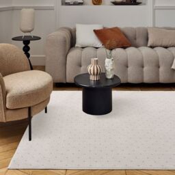 THE RUGS Carmel Modern Area Rugs & Runners Dotted Design Soft Pile in Grey - Size: 80 cm x 150 cm - thumbnail 7