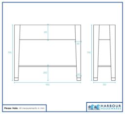 Harbour Housewares Elevated Raised Garden Bed with Legs & Storage Shelf in Green - thumbnail 3