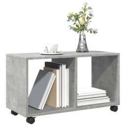 Berkfield Home Decorative vidaXL¬†Rolling¬†Cabinet¬†Concrete Grey 72x33x42.5 cm - thumbnail 4