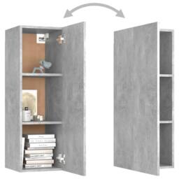 Berkfield Home TV Cabinet Concrete Grey 30.5x30x90 cm Engineered Wood - thumbnail 6