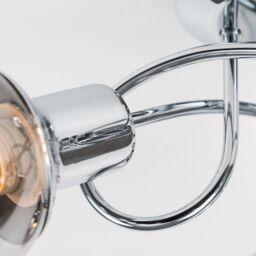 ValueLights Zarah 3 Way Silver Ceiling Bar Light - thumbnail 4
