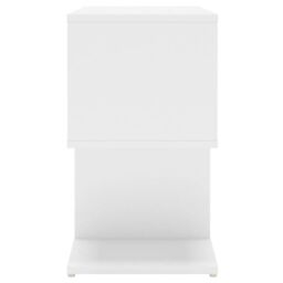 Berkfield Home Bedside Cabinet White 50x30x51.5 cm Engineered Wood - thumbnail 6