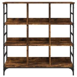 Berkfield Home Sideboard Smoked Oak 102x32x103.5 cm Engineered Wood in Brown - thumbnail 4