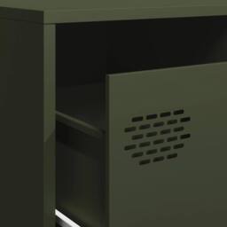 Berkfield Home TV Cabinet Olive Green 202x39x43.5 cm Cold-rolled Steel - thumbnail 9