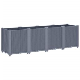 Berkfield Home Garden Planter Blue Grey 160x40x53 cm PP - Size: 160 x 40 x 53 cm - thumbnail 5