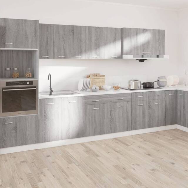 Berkfield Home Durable Drawer Bottom Cabinet Grey Sonoma 50x46x81, 5 cm Engineere - image 1
