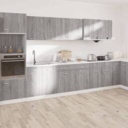 Berkfield Home Durable Drawer Bottom Cabinet Grey Sonoma 50x46x81, 5 cm Engineere - thumbnail 1
