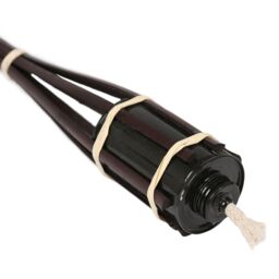 Harbour Housewares Bamboo Garden Fire Torches - 113cm - Pack of 12 in Black - thumbnail 4