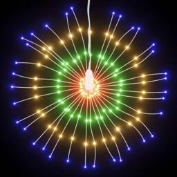 Berkfield Home Festive Christmas Starburst Light 140 LEDs Multicolour 17 cm
