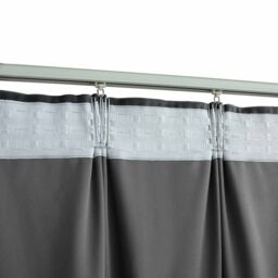 Berkfield Home Blackout Curtain with Hooks Velvet Anthracite 290x245 cm - thumbnail 4
