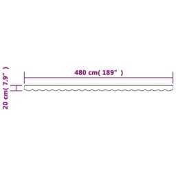 Berkfield Home Replacement Fabric for Awning Valance Multicolour Stripe 5 m - thumbnail 6