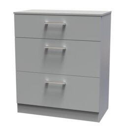 Swift Devon 3 Piece Bedroom Set (Wardrobe, Chest & Bedside) in Dusk Grey - Ready Assembled in Dark Grey - thumbnail 3