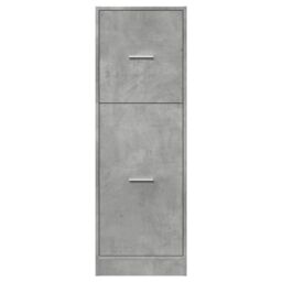 Berkfield Home Apothecary Cabinet Concrete Grey 40x41x118 cm Engineered Wood - Size: 40 x 41 x 118 cm - thumbnail 5