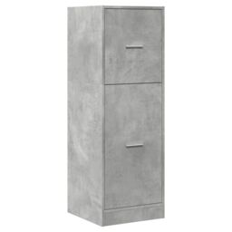 Berkfield Home Apothecary Cabinet Concrete Grey 40x41x118 cm Engineered Wood - Size: 40 x 41 x 118 cm - thumbnail 3