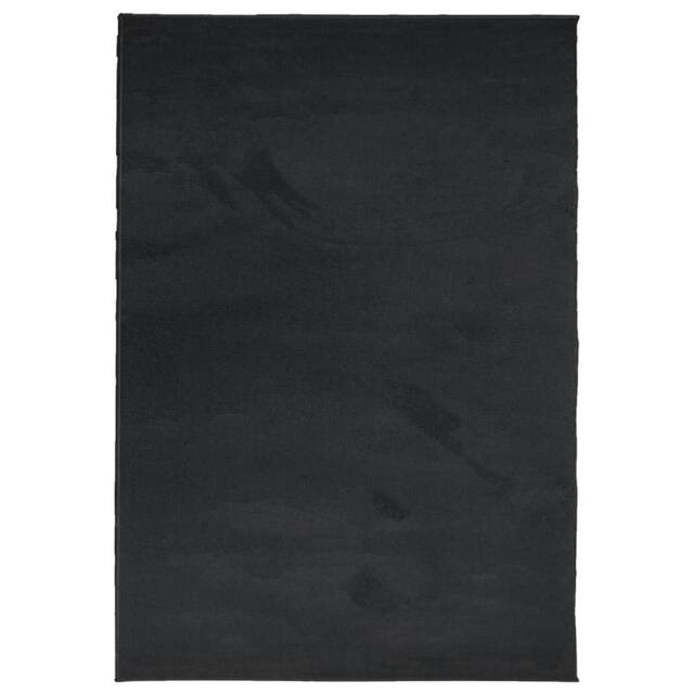 Berkfield Home Rug OVIEDO Short Pile Black 160x230 cm - Size: Medium - image 1