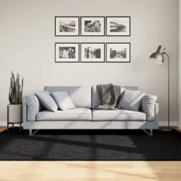Berkfield Home Rug OVIEDO Short Pile Black 160x230 cm - Size: Medium - thumbnail 2