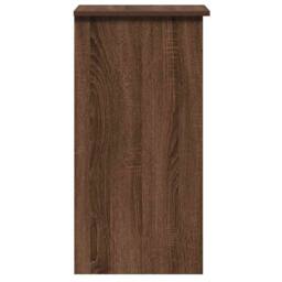Berkfield Home Desk with Shelves Brown Oak 84x40x78 cm Engineered Wood - Size: 84 x 40 x 78 cm - thumbnail 6
