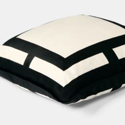 OHS 2 x Square Print Matte Velvet Decorative Cushion Covers in Warm White - Size: 45 cm x 45 cm - thumbnail 5