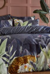 Paoletti Artemis Botanical 100% Cotton Duvet Cover Set - Size: Double - thumbnail 2