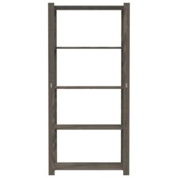Berkfield Home 5-Tier Storage Rack Grey 80x38x170 cm Solid Wood Pine - Size: 80 x 38 x 170 cm - thumbnail 3