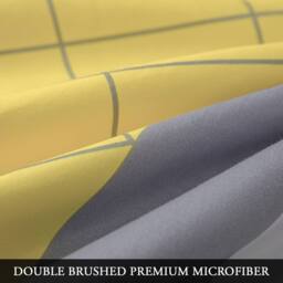 Pamposh Luxurious Duvet cover Set Reversible Bedding Sets in Yellow - Size: King - thumbnail 4