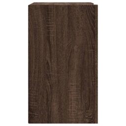 Berkfield Home Wall Cabinet Brown Oak 75x35x60 cm Engineered Wood - Size: 75 x 35 x 60 cm - thumbnail 5