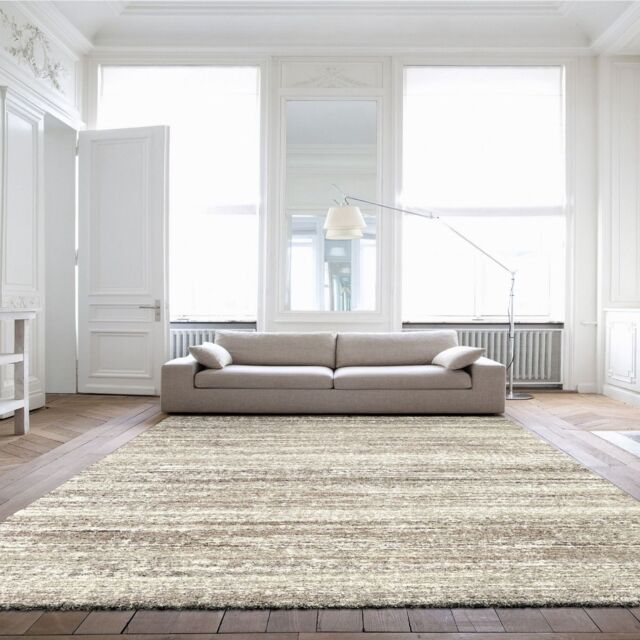 The Rug Shop UK Beige Abstract Modern Stain-Resistant Easy to Clean Rug - Size: 200 cm x 290 cm - image 1