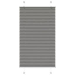 Berkfield Home Pleated Blind Anthracite 80x150 cm Fabric Width 79.4 cm Polyester in Charcoal - thumbnail 2