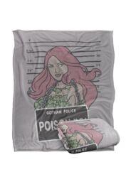 DC Comics Batman The Poison Ivy Mugshot Blanket 152 x 127 cm in White - thumbnail 2