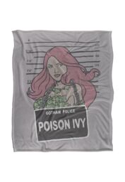 DC Comics Batman The Poison Ivy Mugshot Blanket 152 x 127 cm in White - thumbnail 1