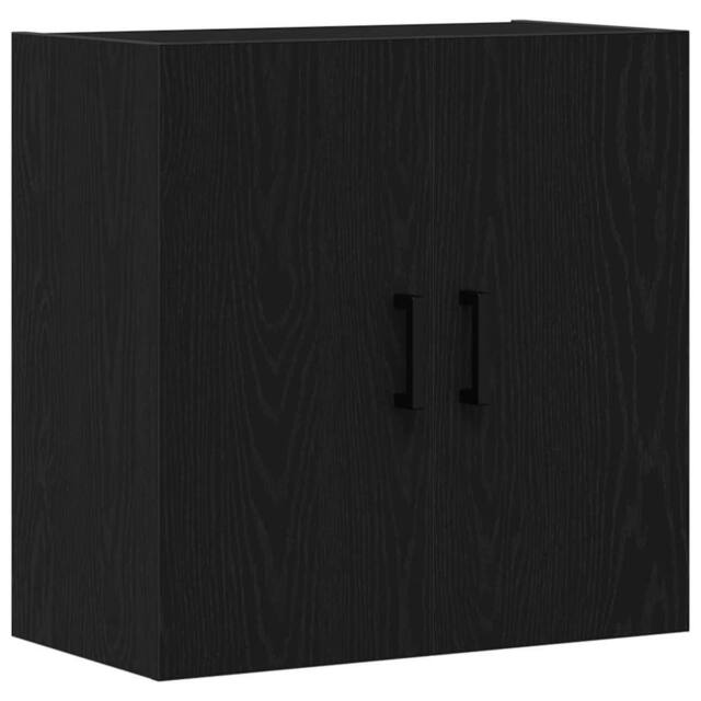 Berkfield Home Wall Cabinet Black Oak 60x31x60 cm Engineered Wood - Size: 60 x 31 x 60 cm - image 1