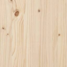 Berkfield Home Beautiful Bed Frame Solid Wood Pine 120x200 cm in Natural - Size: Small Double - thumbnail 7