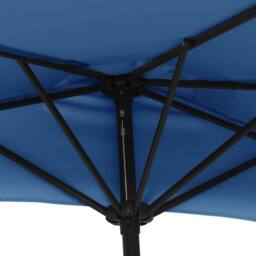 Berkfield Home Balcony Parasol with Aluminium Pole Blue 300x155x223 cm Half - Size: 300 x 155 x 223 cm - thumbnail 6